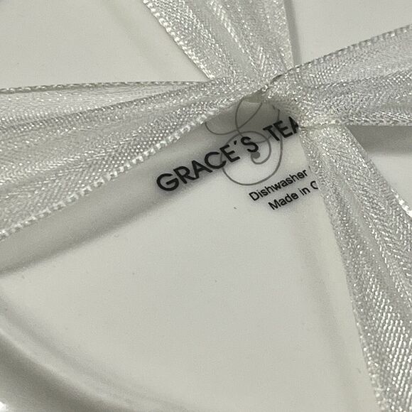 Grace's Teaware Floral Roses Chintz Cottage Chic Teacup and Saucer Set Gold NEW - Picture 7 of 11